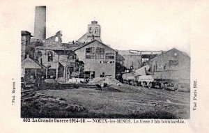 mine de Noeux détruite pendant la querre 1914-1918